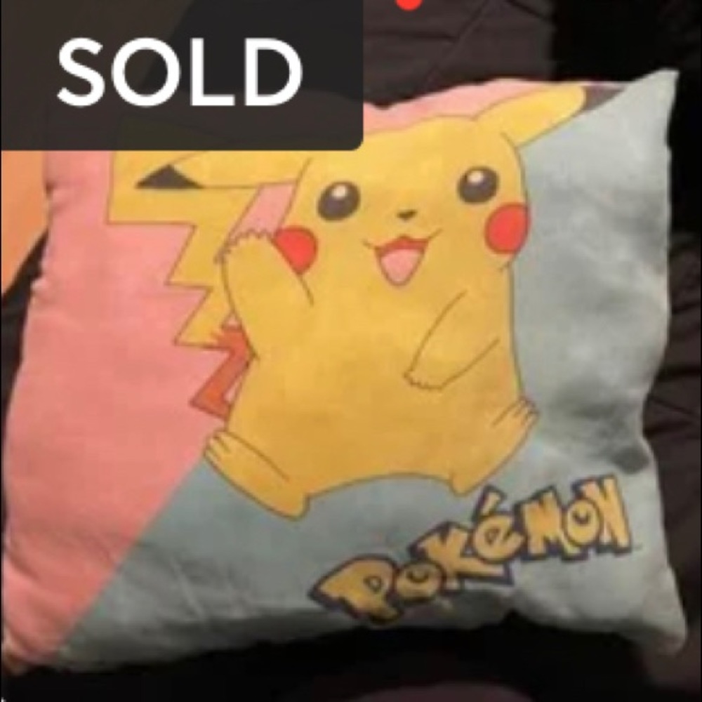 Pokemon vintage pillow (SOLD)!!!